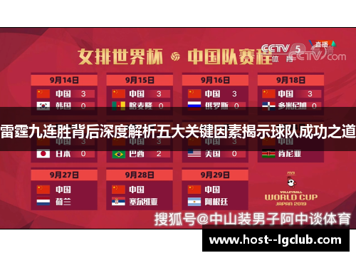 雷霆九连胜背后深度解析五大关键因素揭示球队成功之道