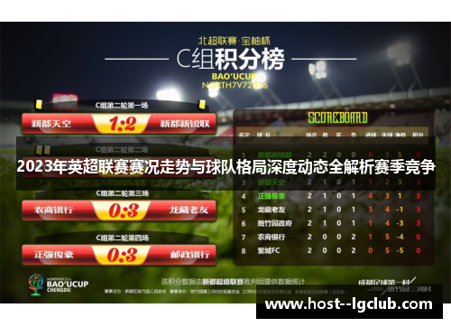 2023年英超联赛赛况走势与球队格局深度动态全解析赛季竞争